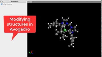 Avogadro Structure Modification