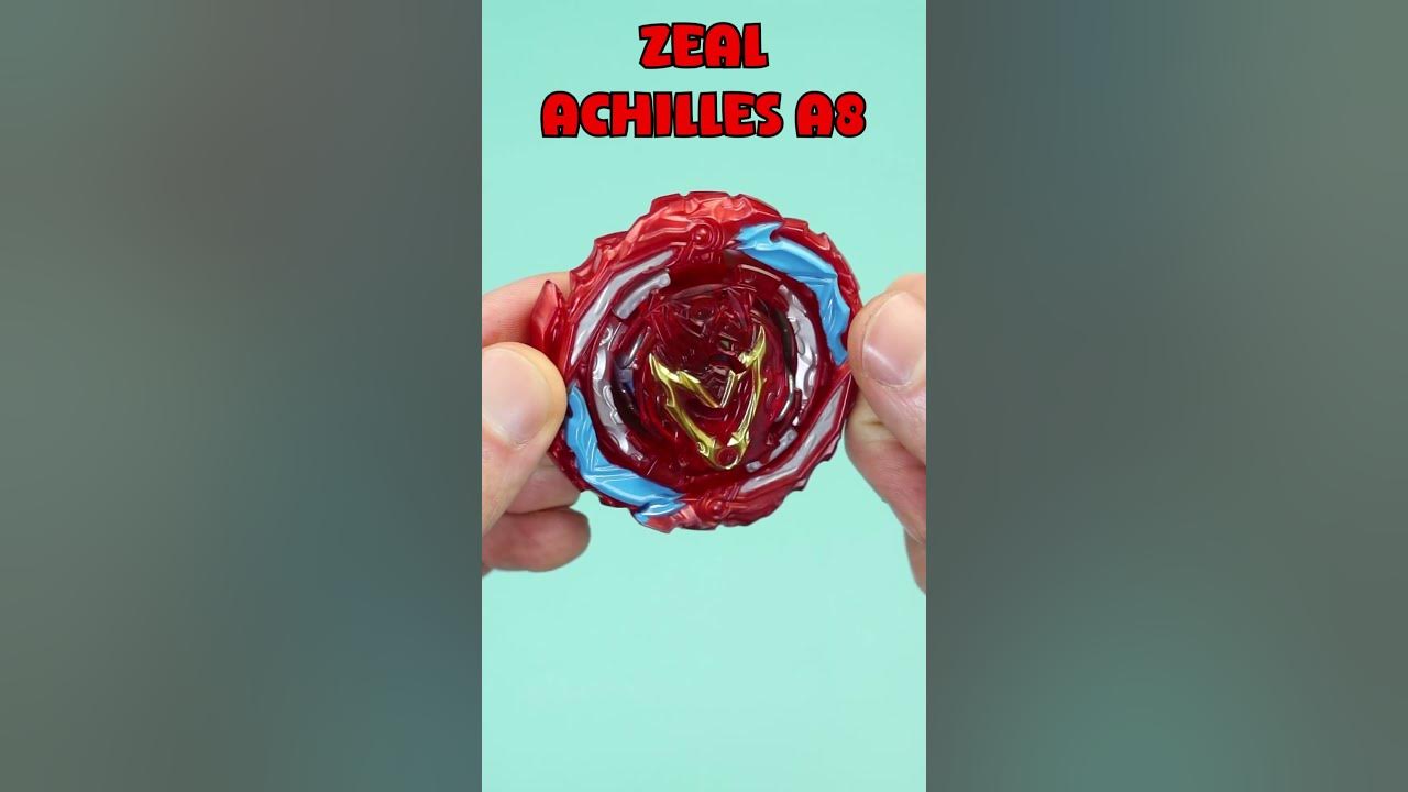 Beyblade QuadStrike Pião e Lançador - Zeal Achilles A8