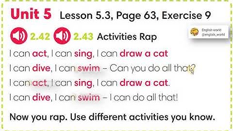 Go getter 1. RAP SONG.Audio 2.42 p.63 sb