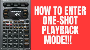 Roland SP 404 MK2 3.0 Tutorial : How to enter One-Shot Playback mode