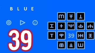 Blue Level 39 Walkthrough Hints (Bart Bonte) Detailed