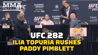 Ilia Topuria Rushes Paddy Pimblett At UFC 282 Press Conference | UFC 282 | MMA Fighting