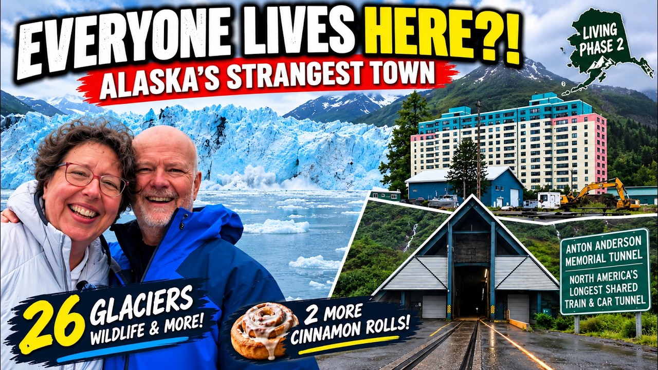 We Found Alaska’s STRANGEST Town! - One Building, One Tunnel & 26 Glaciers!