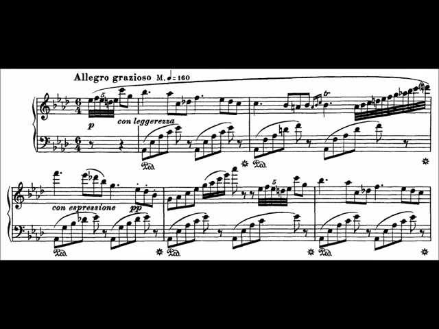 E-flat major - Allegro grazioso, No. 9 from 48 Exercises for the Practice of All Major and Minor KeysNEW!Franz Liszt