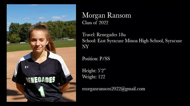 Morgan Ransom 2022 Pitcher/Shortsto...  - Softball...