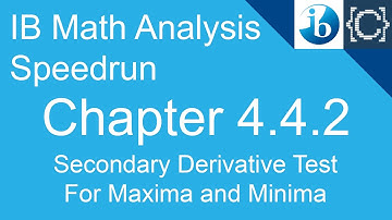 Chapter 4.4.2 | Secondary Derivative Test | CodingBytes IB Math Analysis Speedrun