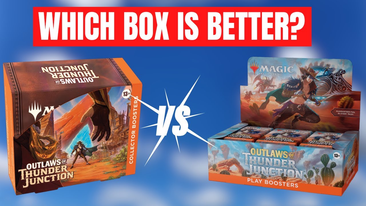 Play Box Vs. Collector Box - Outlaws of Thunder Junction Faceoff! #MTG #MTGOTJ Ships 4/12 Play Box Vs. Collector Box - Outlaws of Thunder Junction Faceoff! #MTG #MTGOTJ Ships 4/12