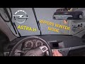 Opel astra h  hidden feature  winter mode for windshield wipers