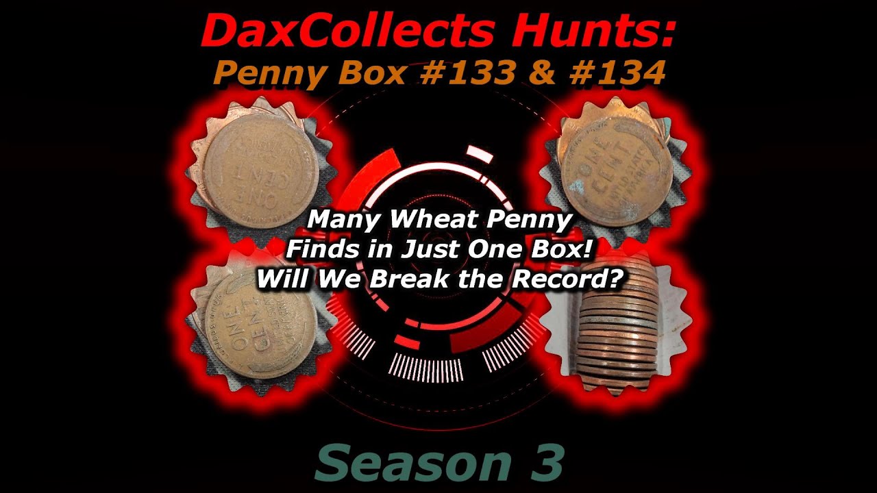 Hunting Pennies S3 #8 - Many Wheat Penny Finds in Just One Box! Will We Break the Record?