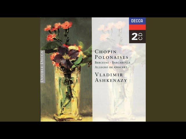 Chopin - Polonaise n°15 "Adieu" : Vladimir Ashkenazy, piano