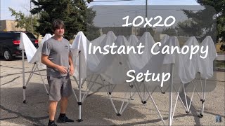 Instant Canopy 10X20 Setup - One person (Impact Canopy Brand)