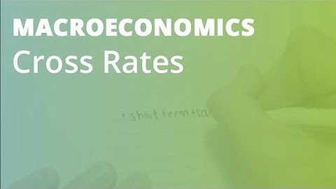 Cross Rates | Macroeconomics