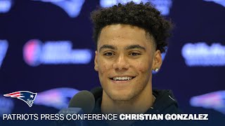 Christian Gonzalez: "I'm focused on doing what I got to do." | New England Patriots Press Conference