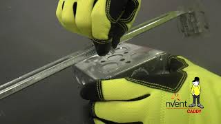 Nvent Caddy 512Sa T-Grid Box Hanger, Snap In Place, Tool-Free Adjustments