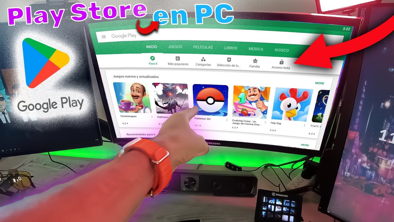Como tener la PLAY STORE en tu PC | Activar Virtualización (2024 ...