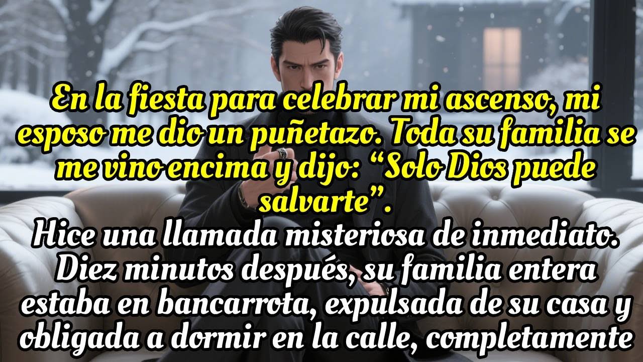 En mi fiesta de ascenso, mi esposo me golpeó delante de todos porque despidieron a su amante.