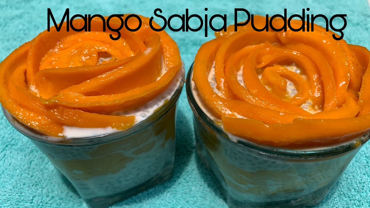 MANGO SABJA PUDDING summer recipe TELUGU YouTube