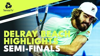 Opelka vs Millman; Norrie vs Paul | Delray Beach 2022 Semi-Finals Highlights