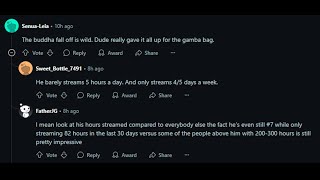 Buddha on RPClipsGTA Reddit saying he "fell off"