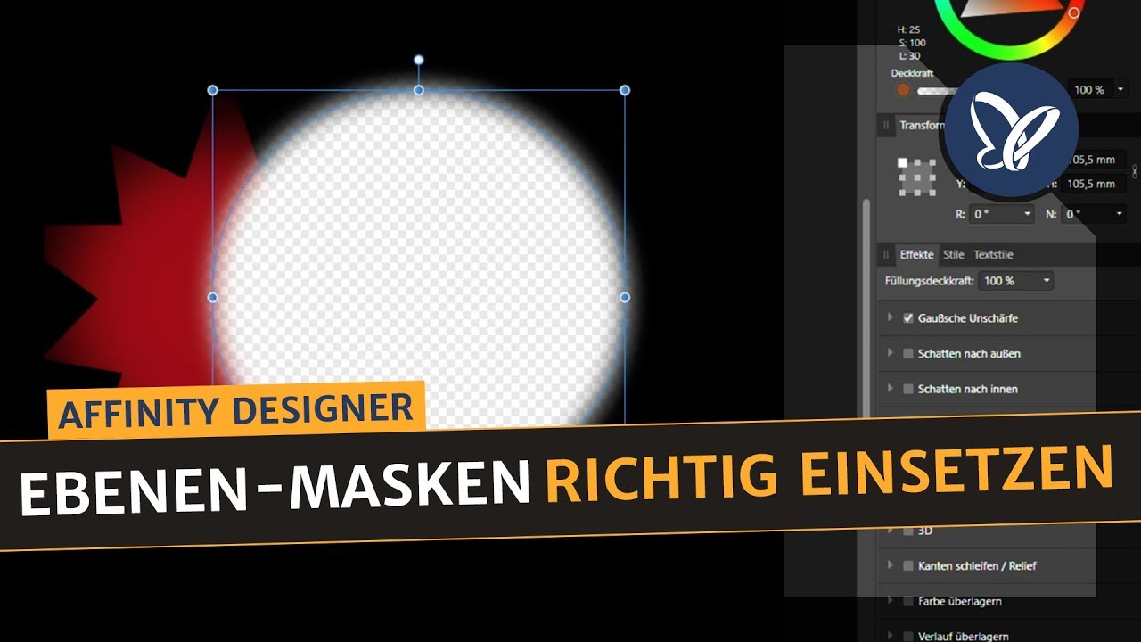 Affinity Designer Tutorial: Grundlagen für Ebenen-Masken - YouTube