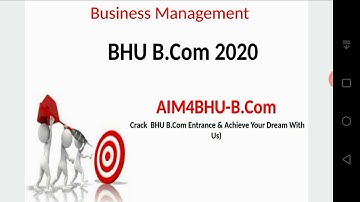 BHU B.COM | Business Management Part 5 | Directing | BHU BCOM ENTERANCE 2020 |