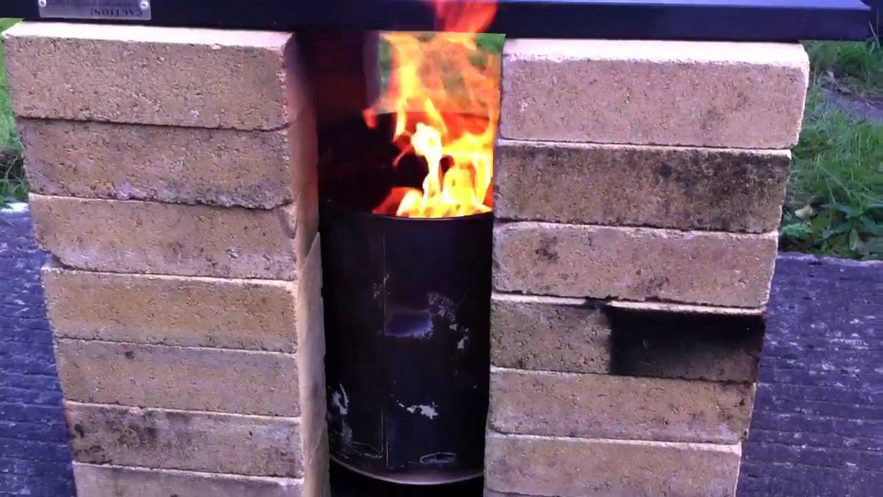 Garden wood stove - YouTube