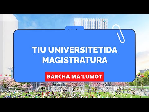 Yaponiyada o&rsquo;qish. Tokyo Halqaro Universiteti (TIU) magistraturasi haqida barcha ma&rsquo;lumotlar.