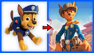 🤠 PAW PATROL as COWBOY 🦴 All Characters