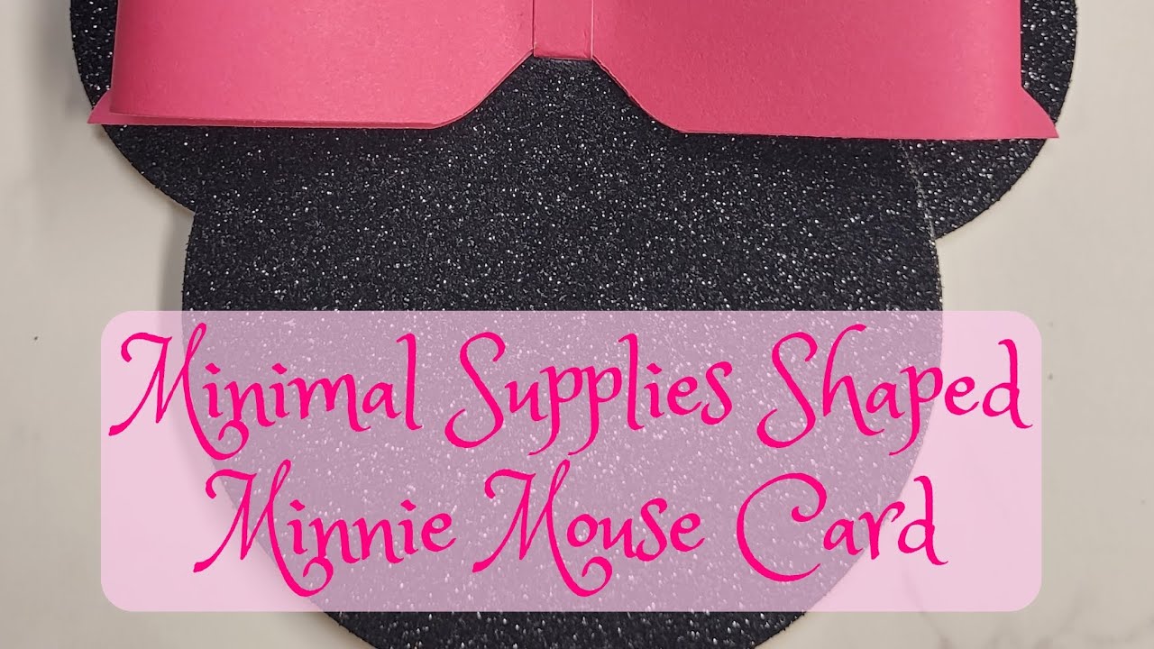 Minimal supplies can create a super cute shaped card 