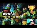 Teenage mutant ninja turtles arcade wrath of the mutants  easy speedrun world record 374877 wr pc