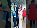 Dheeraj dhoopar with wife vinny arora and son zayn dhoopar at airport shorts dheerajdhoopar vinny