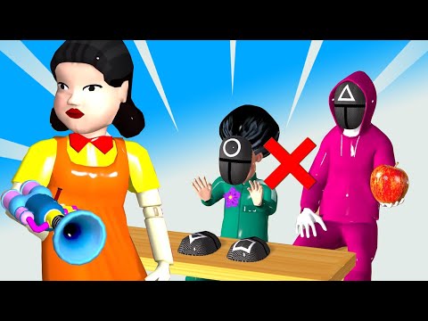 SQUID GAME (오징어 게임) vs Scary Teacher 3D Play Game #shorts