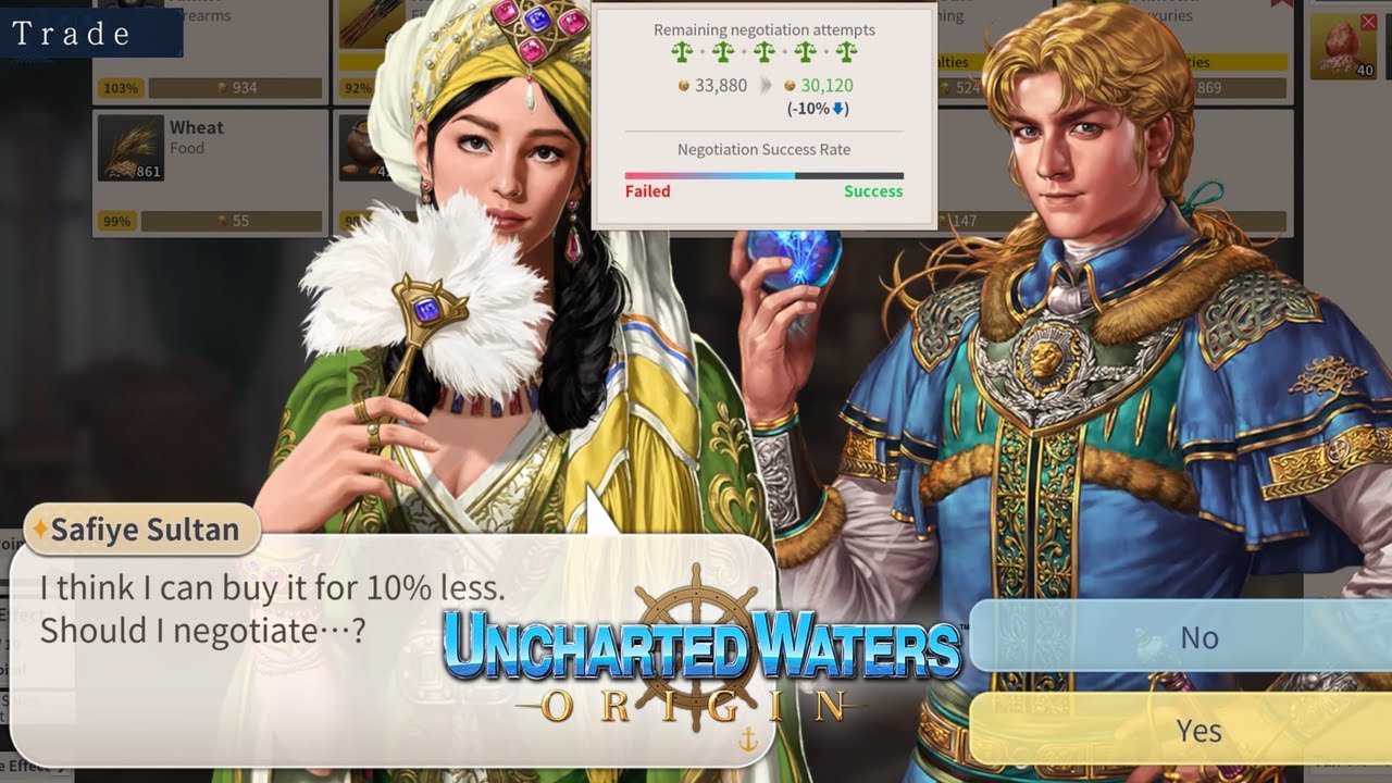 Uncharted Waters Origin Trade System preview trailer YouTube