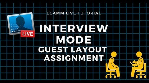 Ecamm Live - Interview Mode: Guest Layout Assignment