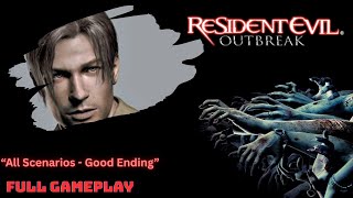 Resident Evil Outbreak - David - All Scenarios - Good Ending - Full Gameplay - Infinity Mode