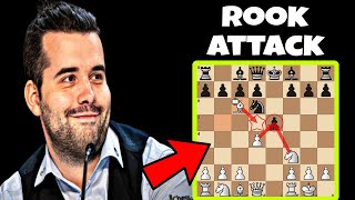 Nepo's brilliant attack by his rook on Vidit Gujrathi| World Championship Candidates