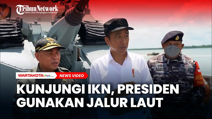 Kunjungi IKN, Presiden Jokowi Gunakan Jalur Laut