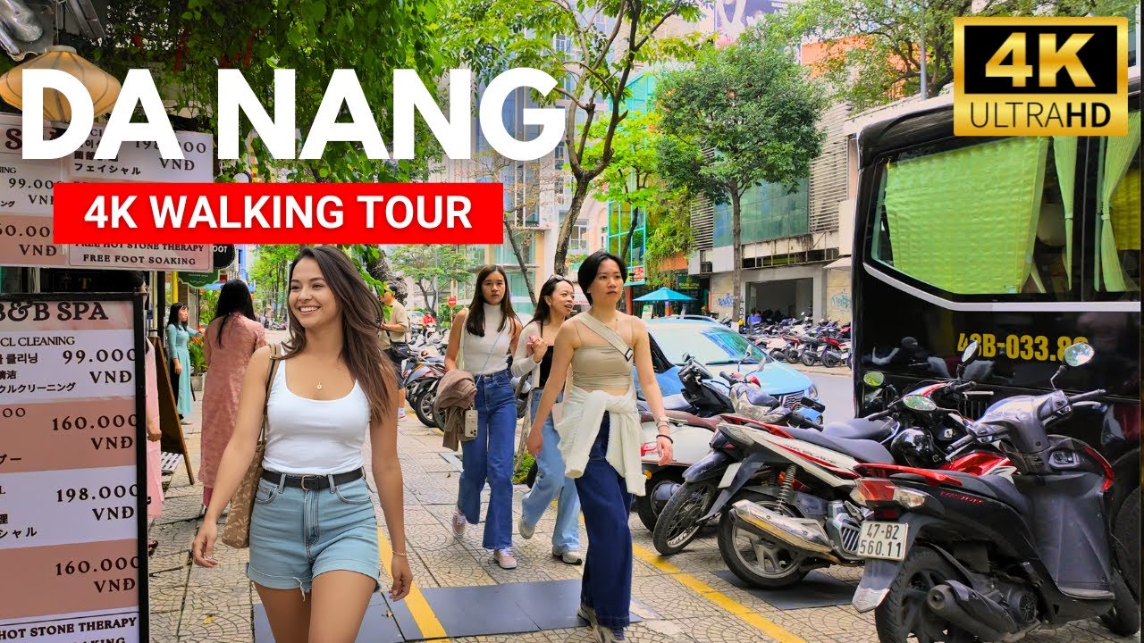 DA NANG 🇻🇳 VIETNAM City Walking Tour 4K HDR | Spring 2025