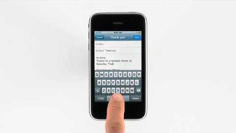 Apple iPhone 3G S - Keyboard