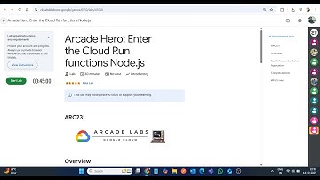 Arcade Hero: Betreed de Cloud Run-functies Node.js || Laboplossing || Google Cloud Arcade 2025