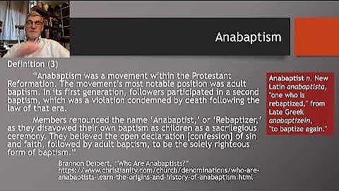27  The Radical Reformation Anabaptists Part One