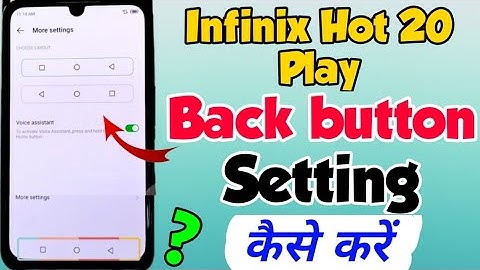 Infinix Hot 20 Play me Navigation buttons kaise show kare | infinix Hot 20 Play navigation buttons