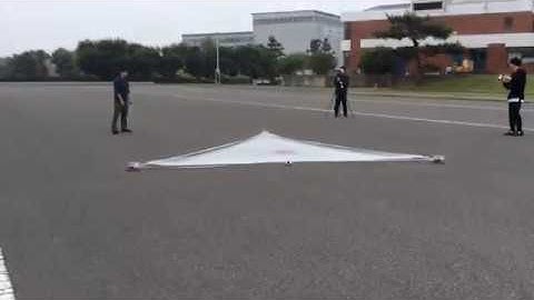 Deployment test of 5m self-deployable truss with membrane