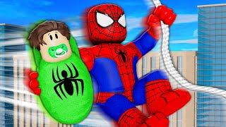 Born Into A SpiderMan Family! A Roblox Movie