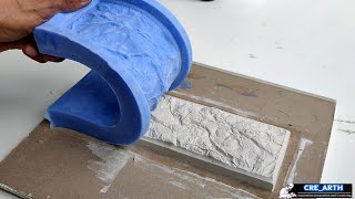 Как сделать форму для кирпича для стены из силикона
