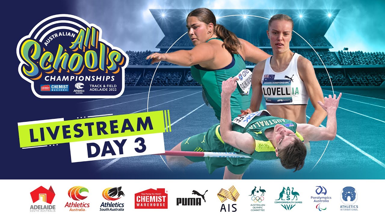 Athletics Australia - Australia All Schools Championships - Day 3 - Track Stream