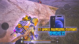 AGGRESSIVE CLUTCHES IN BGMI 3.1 UPDATE 💥IPHONE 12 SMOOTH + 90FPS ? PUBG / BGMI TEST 2024 ⚡️