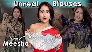 Trying Unrealistic Blouses from Meesho 😍 | Is it Worth it?