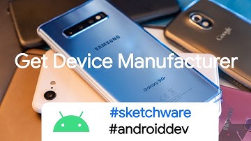 Get Device Manufacturer || Create Apps through SketchWare