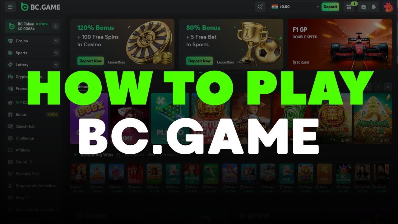How to Play BC Game 🎰 BC Game Best Earning Game - YouTube